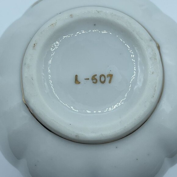 50th Anniversary Gold painted Creamer with Saucer - Picture 6 of 9